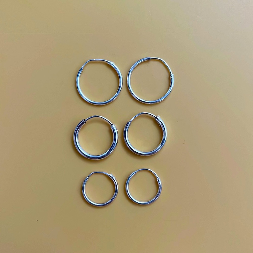Silver earrings!